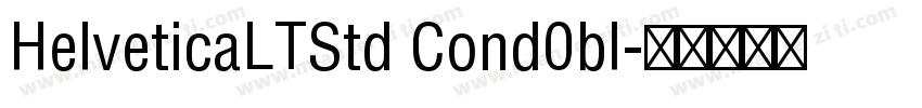 HelveticaLTStd Cond0bl字体转换